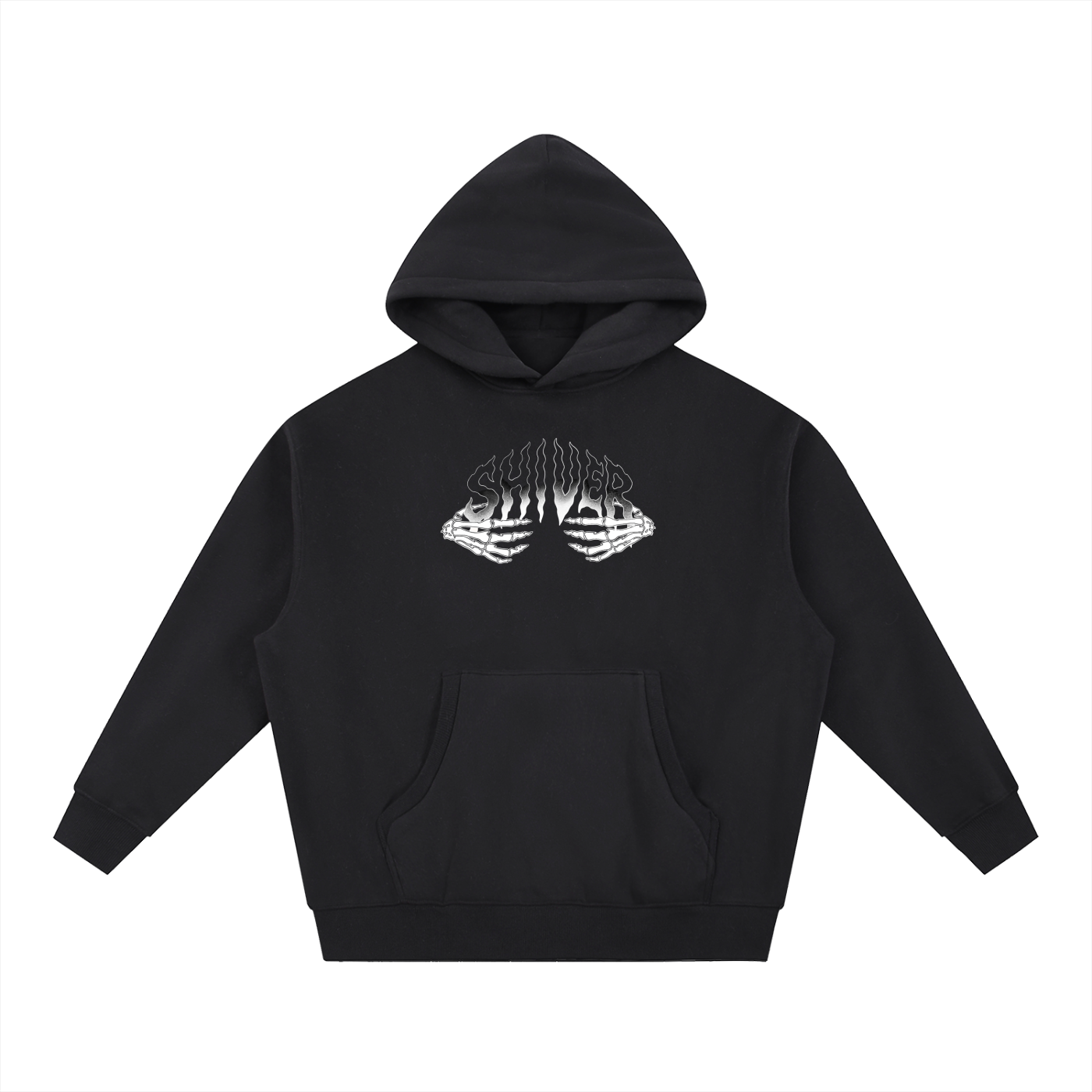 Skelly Hands - Boxy High Cut - Black