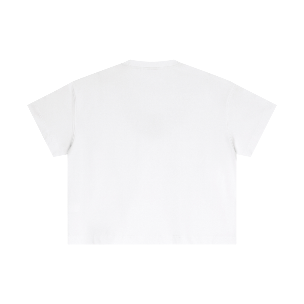 Shiver Sharks - Boxy High Cut - Red on white