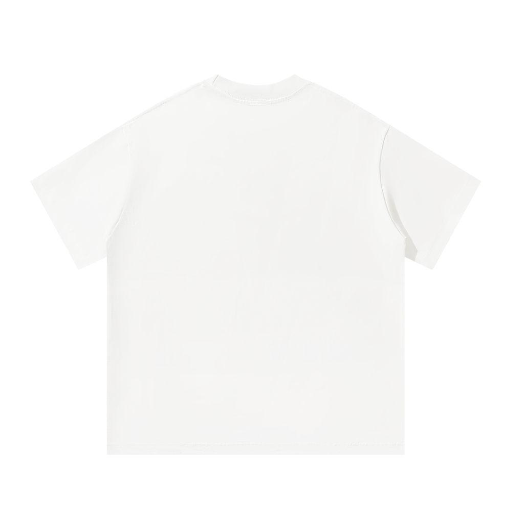 Shiver Sharks - Loose Fit -  Red on White