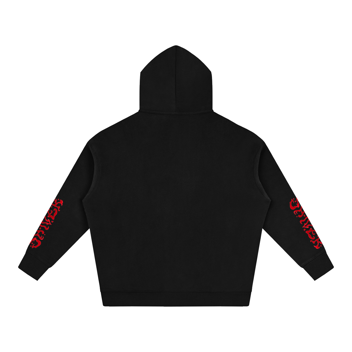 Sharks - Hoodie - Red on black with sleeves