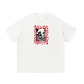 Shiver Sharks - Loose Fit -  Red on White